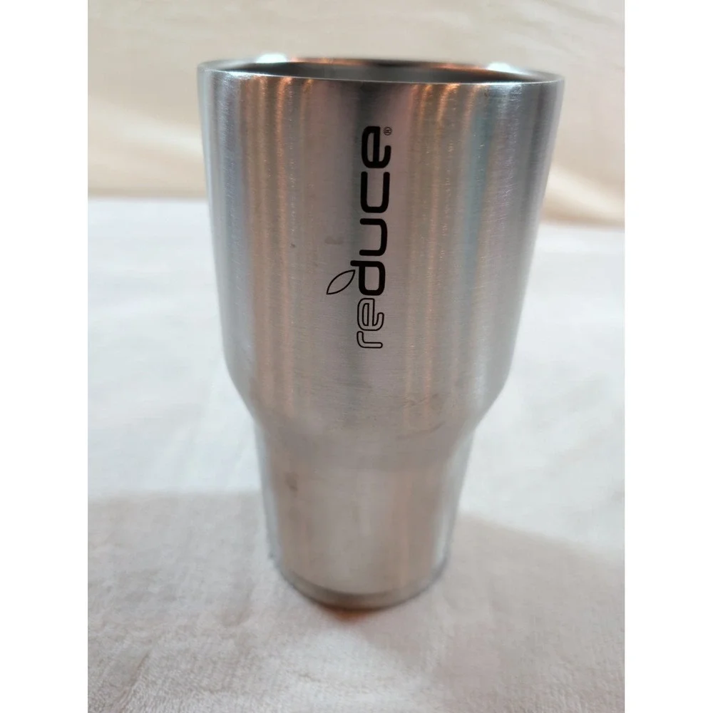 Reduce 30oz Vacuum Insulated Stainless Steel Tumbler Cup Brushed Silver No‎ Lid